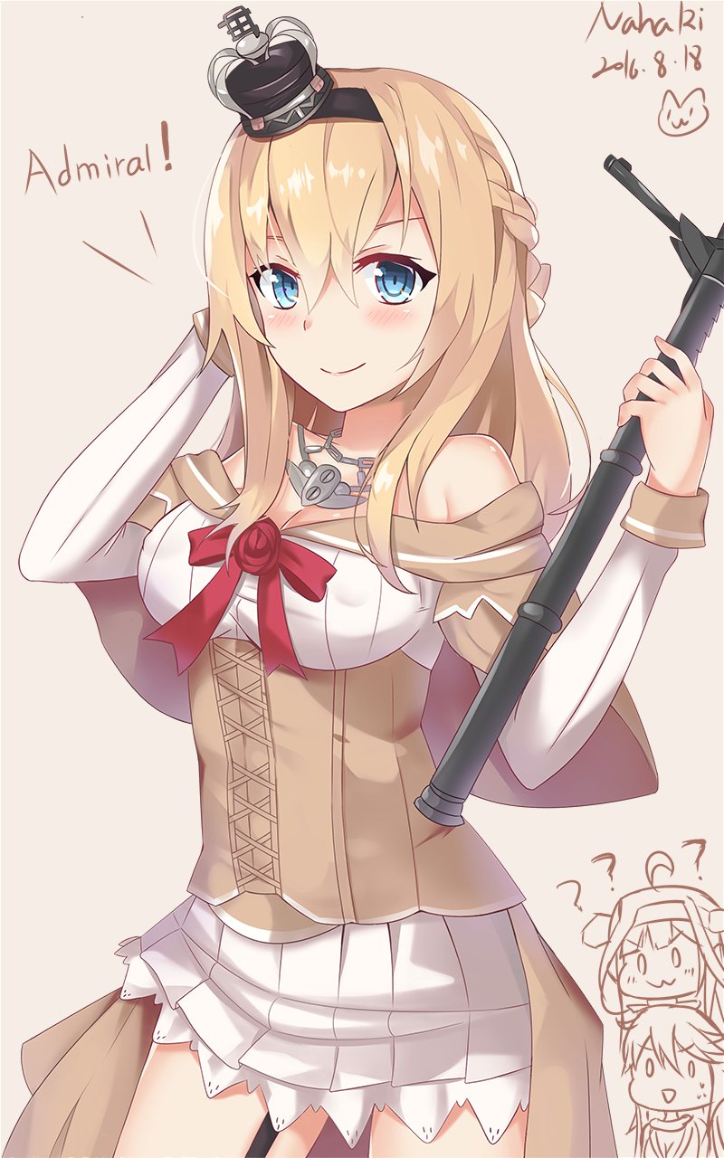 kongou, iowa, and warspite (kantai collection) drawn by nahaki