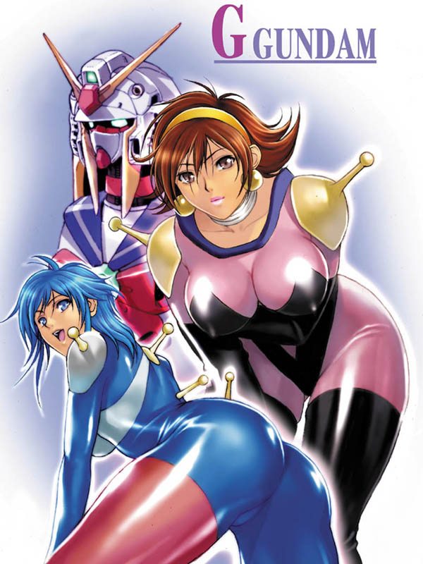 rain mikamura, allenby beardsley, and nobel gundam (gundam and 1 more) drawn by homare_(fool's_art)