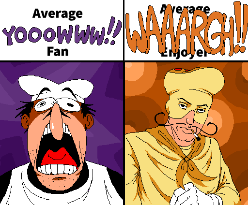 peppino spaghetti and the noise (pizza tower) drawn by kapetanakes