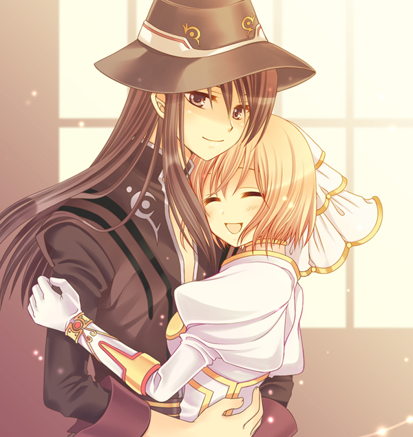 yuri lowell and estellise sidos heurassein (tales of and 1 more) drawn by ayamisiro