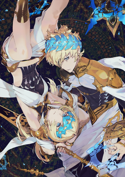 pollux and castor (fate and 1 more) drawn by taiki_(luster)