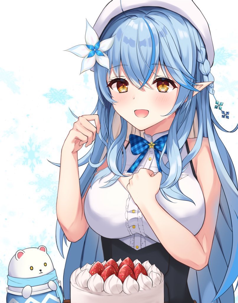 yukihana lamy and daifuku (hololive) drawn by mikoto_paint