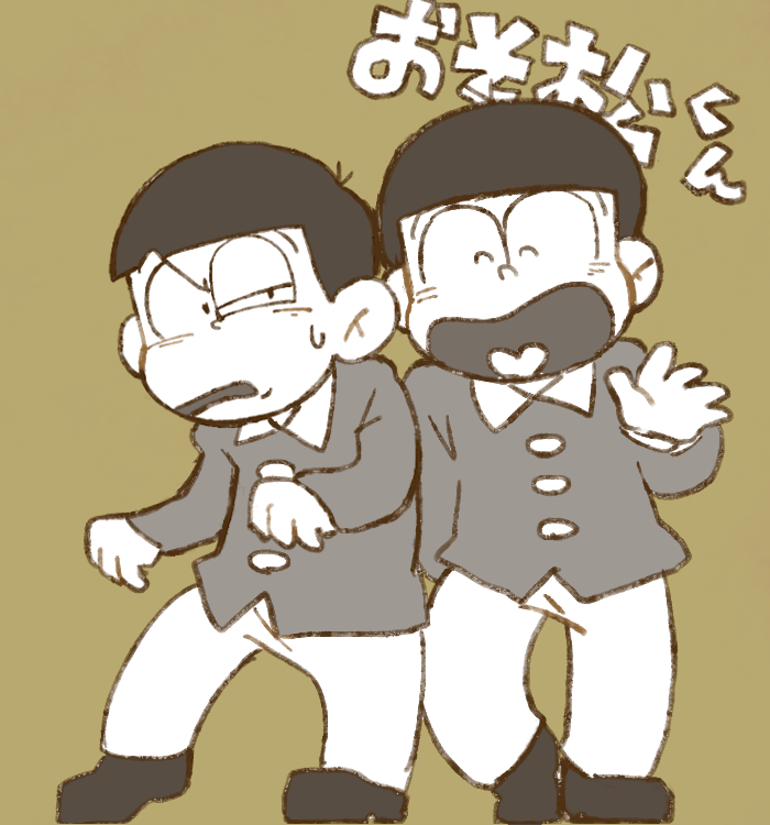 matsuno osomatsu and matsuno choromatsu (osomatsu and 1 more) drawn by kuri_(shibimame)