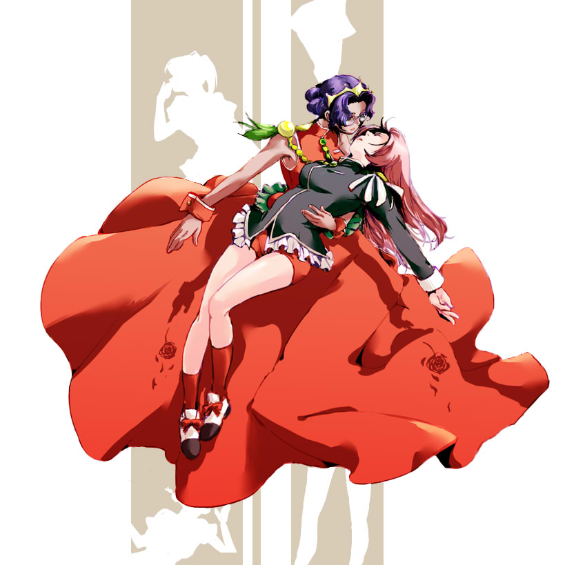 tenjou utena and himemiya anthy (shoujo kakumei utena) drawn by yone_(mso)