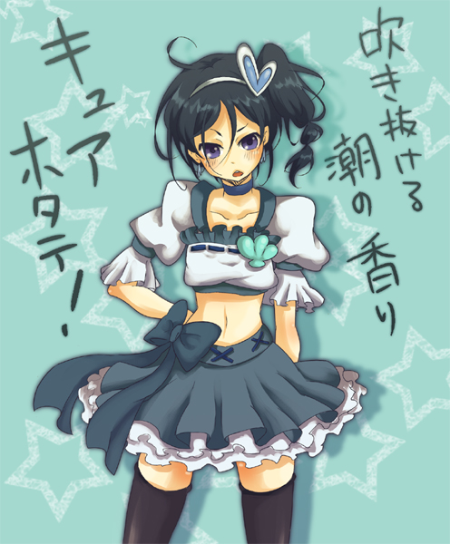 cure berry and jay (precure and 3 more) drawn by ameta_(pixiv598197)
