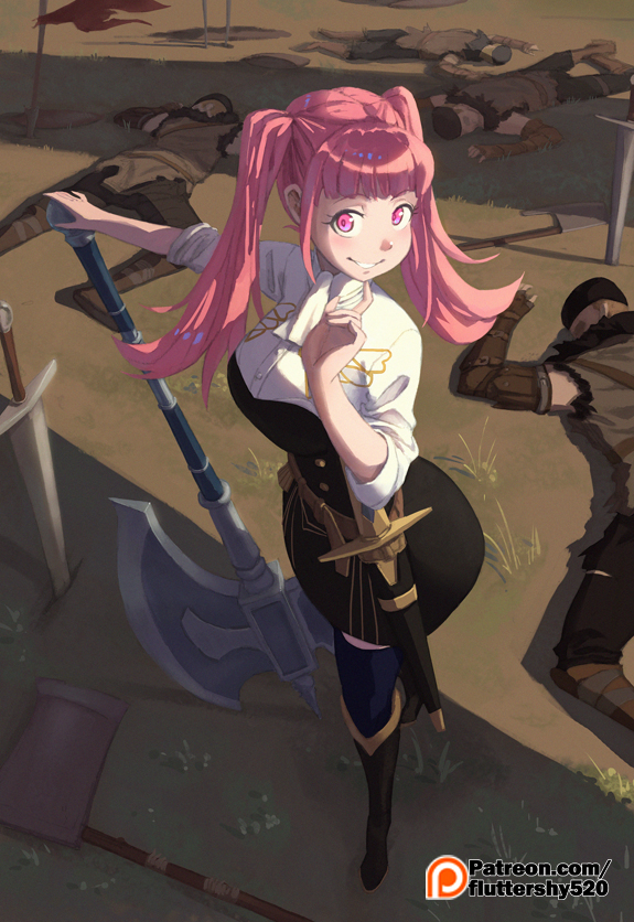 hilda valentine goneril (fire emblem and 1 more) drawn by green_little
