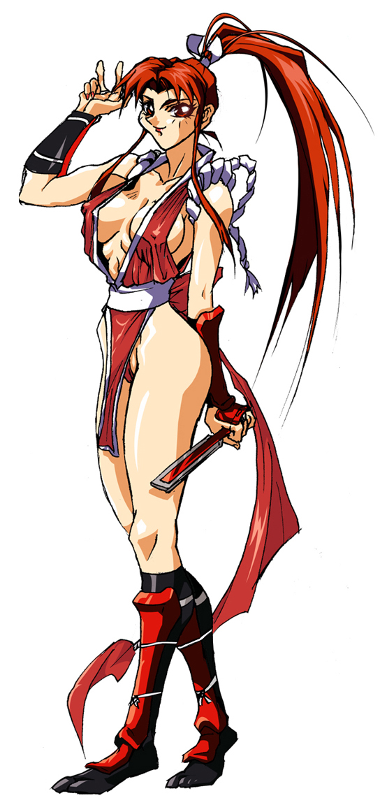 shiranui mai (the king of fighters and 1 more) drawn by oobari_masami