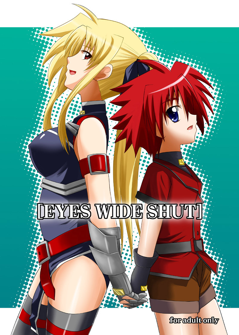 fate testarossa and erio mondial (lyrical nanoha and 1 more) drawn by kaburayagi_yasaburou