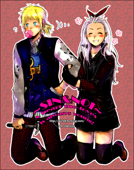 noi and shin (dorohedoro) drawn by leir18