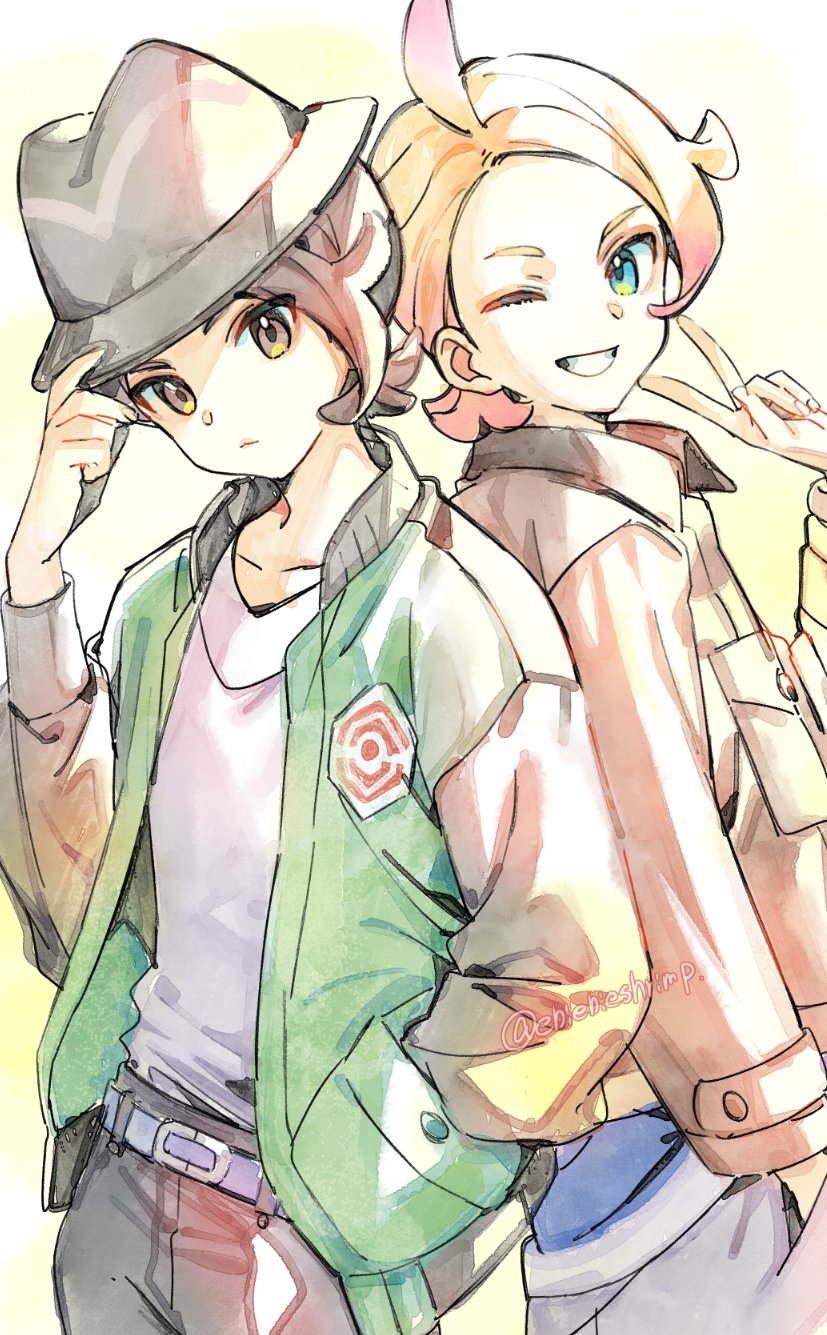 paxton and urbain (pokemon and 1 more) drawn by shuri_(84k)