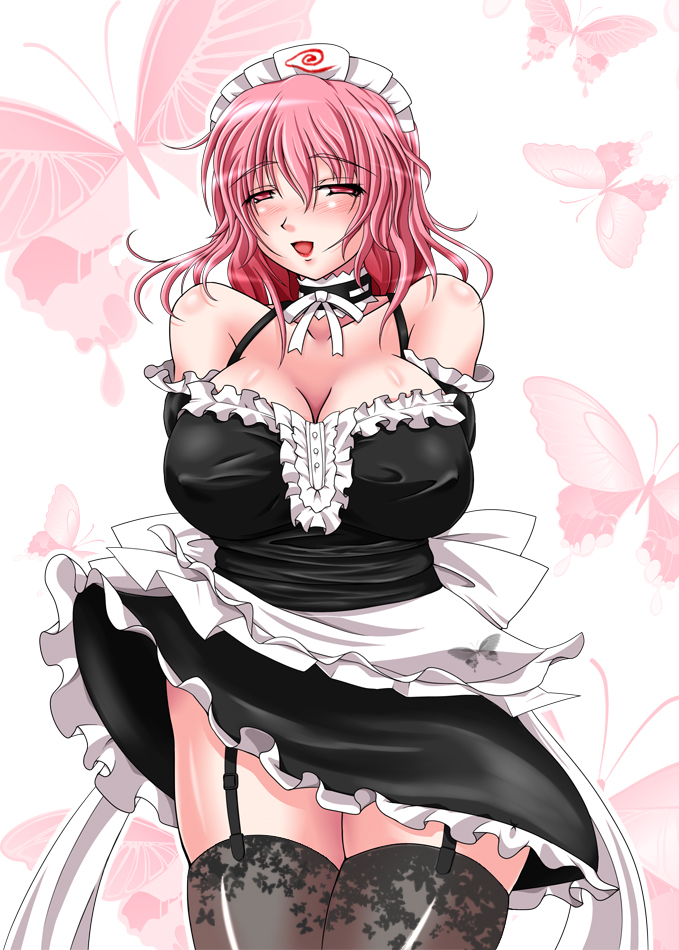 saigyouji yuyuko (touhou) drawn by suzuki_sakura
