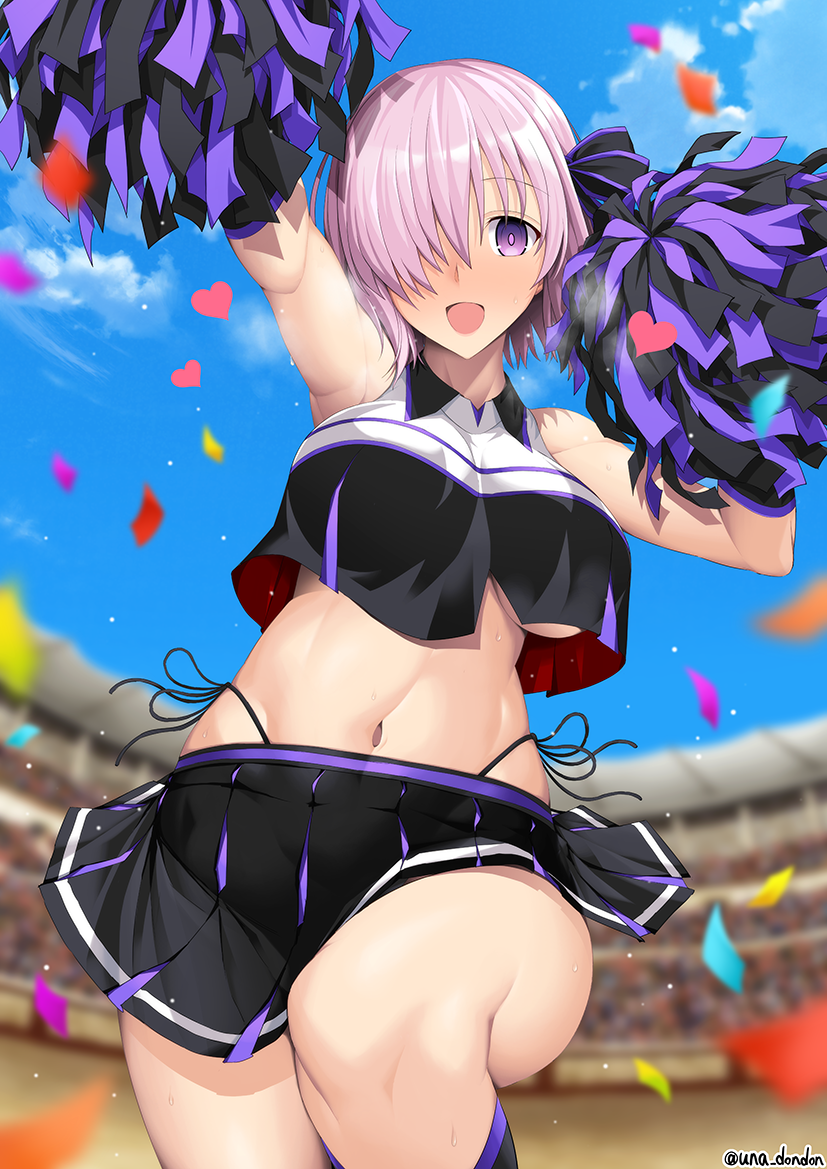 mash kyrielight and brynhild (fate and 1 more) drawn by unadon
