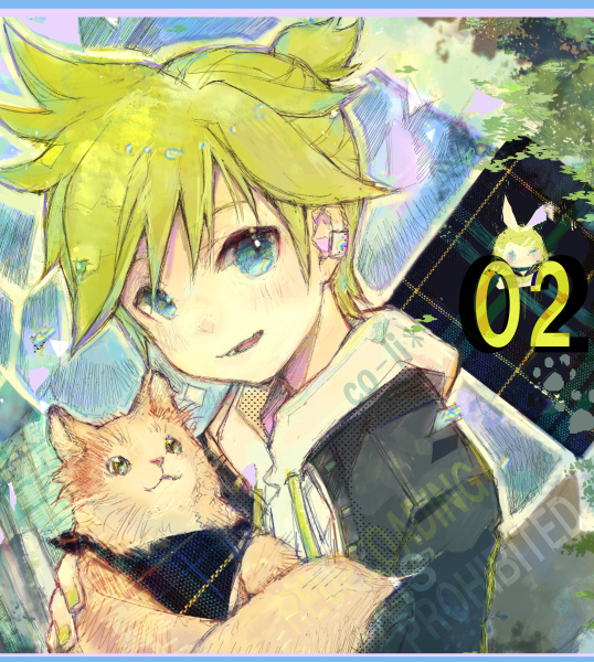 kagamine rin and kagamine len (vocaloid) drawn by co-li_star