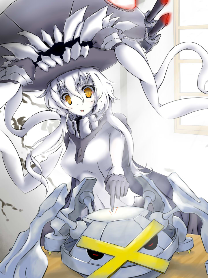 wo-class aircraft carrier and metagross (kantai collection and 1 more) drawn by kekeji