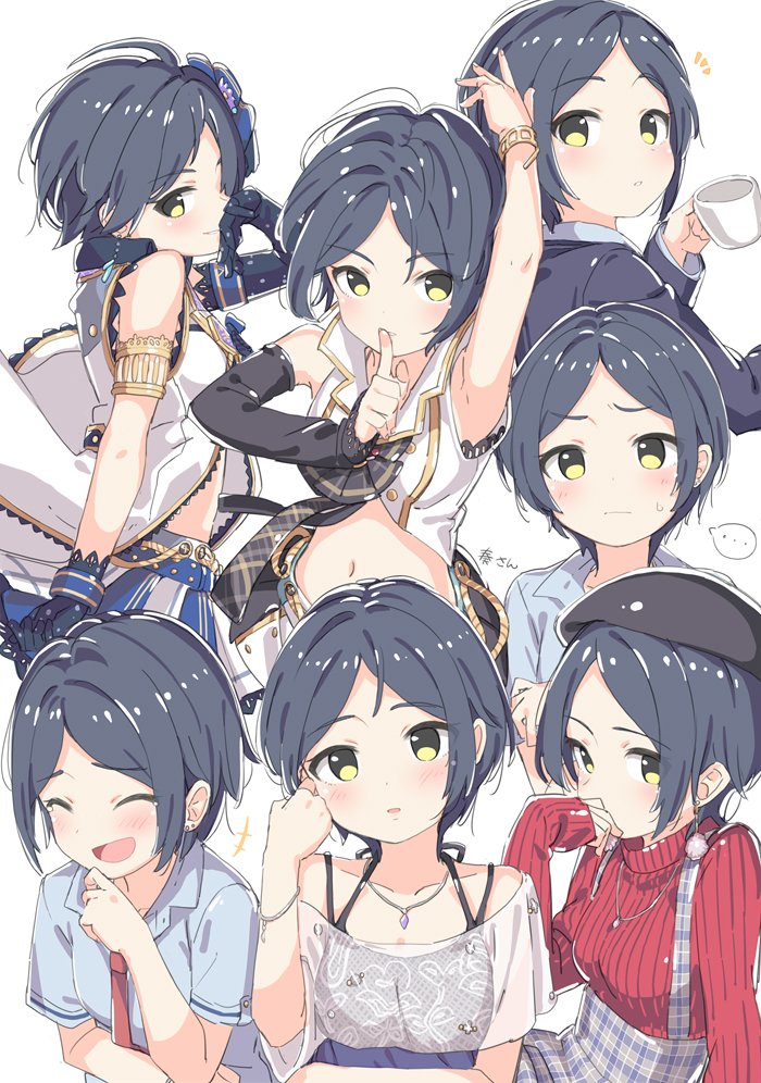 hayami kanade (idolmaster and 1 more) drawn by kuresuku_(lessons)