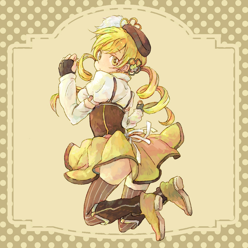 tomoe mami (mahou shoujo madoka magica) drawn by den