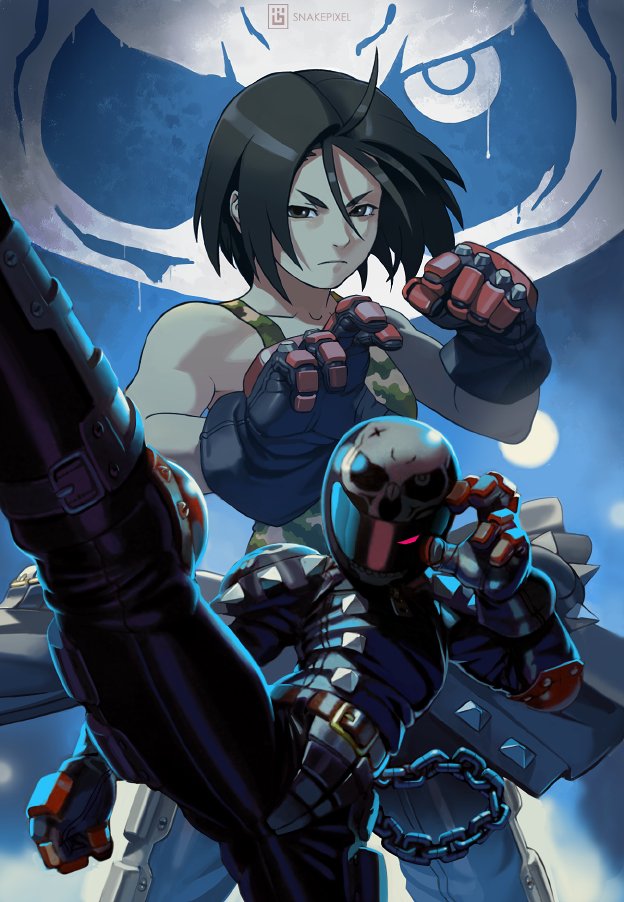 kazama akira (street fighter and 2 more) drawn by simon_stafsnes_andersen