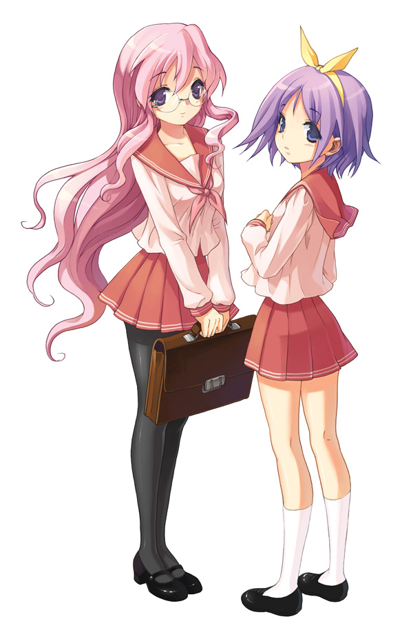 hiiragi tsukasa and takara miyuki (lucky star) drawn by cuteg
