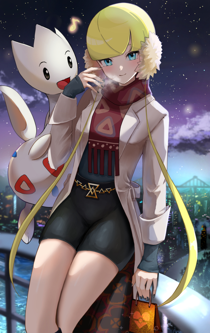 togetic and elesa (pokemon and 1 more) drawn by setta_shu