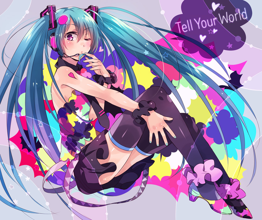 hatsune miku (vocaloid and 1 more) drawn by yonetsuki_kana