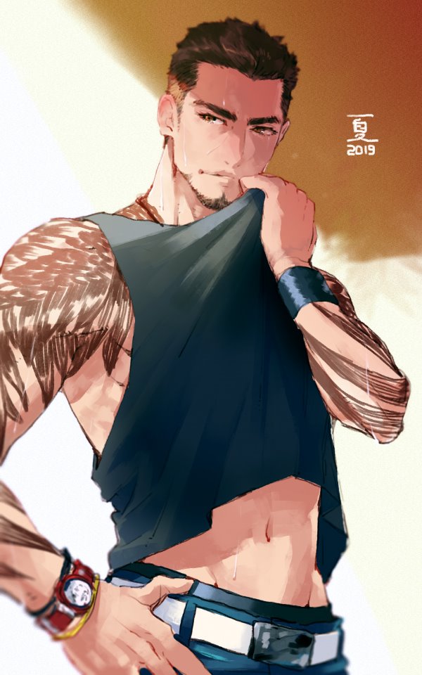 gladiolus amicitia (final fantasy and 1 more) drawn by yuzukarin