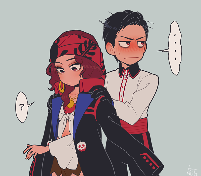 apple poison and hock (disneyland) drawn by kiri_futoshi