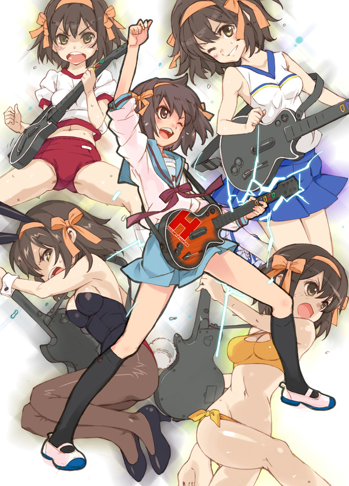 suzumiya haruhi (suzumiya haruhi no yuuutsu and 1 more) drawn by murasawa_hiroshi