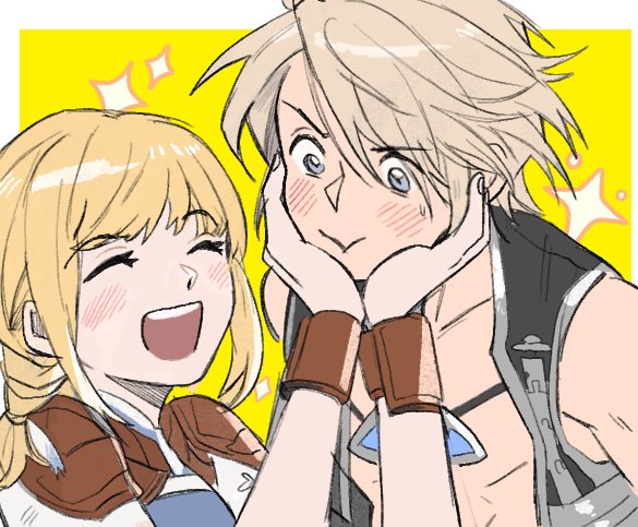 penelo and vaan (final fantasy and 1 more) drawn by garbage_paper