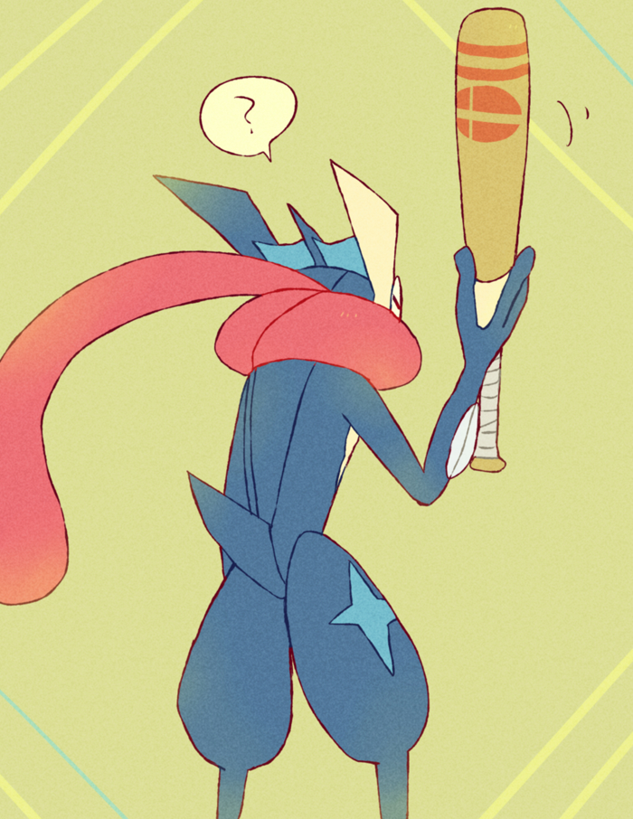 greninja (pokemon and 1 more) drawn by shiwo_(siwosi)