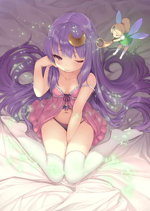patchouli knowledge (touhou) drawn by pokachu