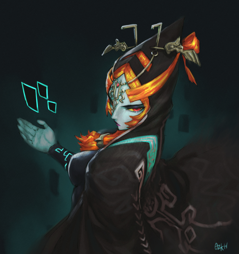 midna (the legend of zelda and 1 more) drawn by ozkh