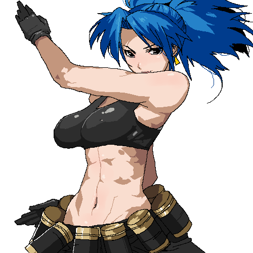 leona heidern (the king of fighters) drawn by chiisan