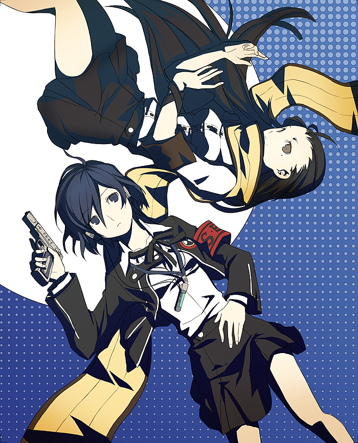 yuuki makoto and mochizuki ryouji (persona and 1 more) drawn by h2so4