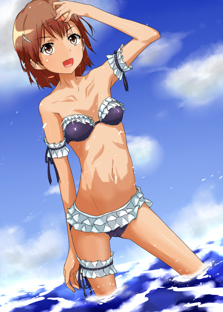 misaka mikoto (toaru majutsu no index and 1 more) drawn by etsuji