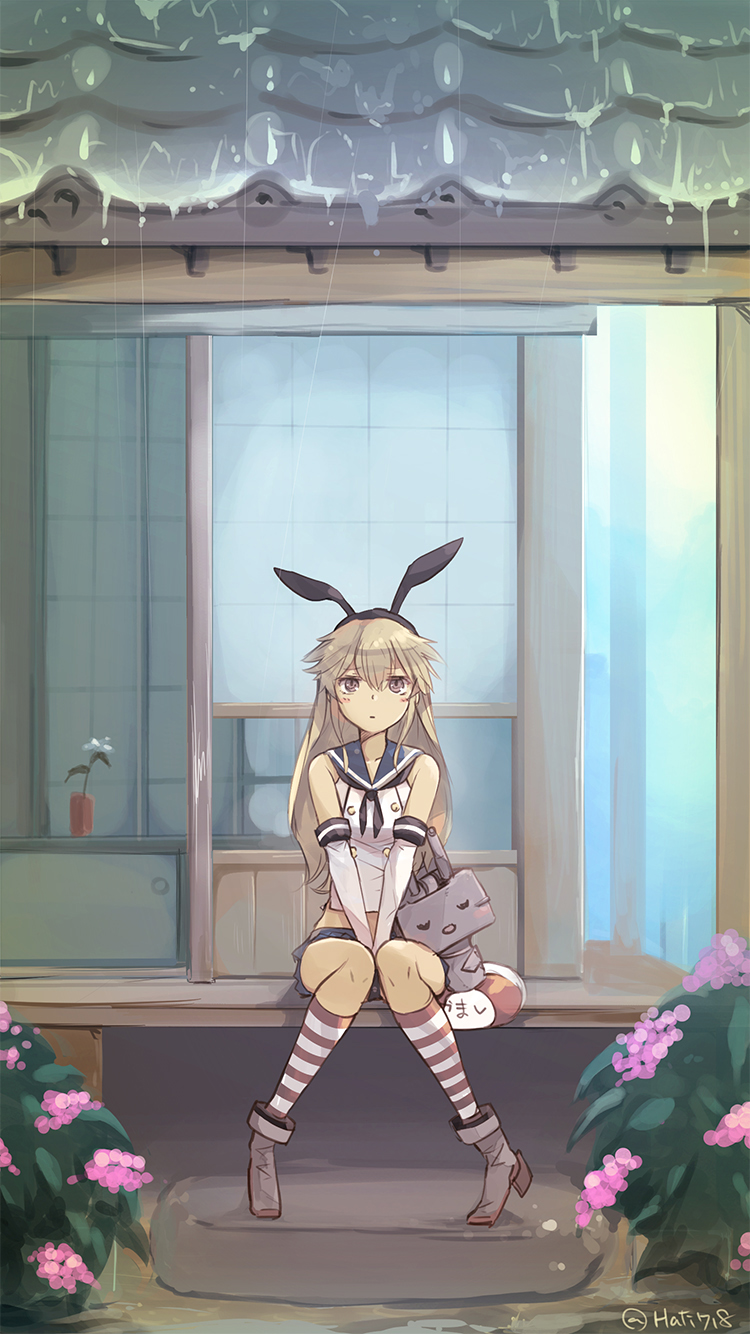 shimakaze and rensouhou-chan (kantai collection) drawn by hachimitsu_(hati718)