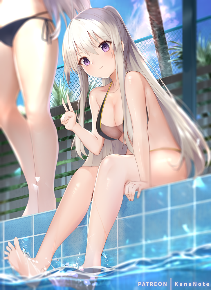 prinz eugen and enterprise (azur lane) drawn by mujinbensin