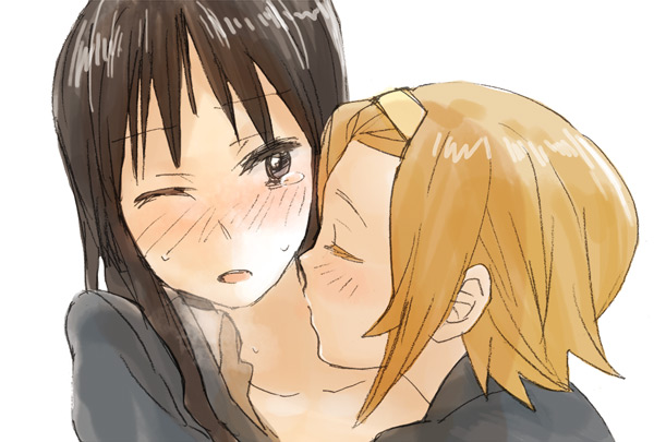 akiyama mio and tainaka ritsu (k-on!) drawn by fukutarou_(enji127)
