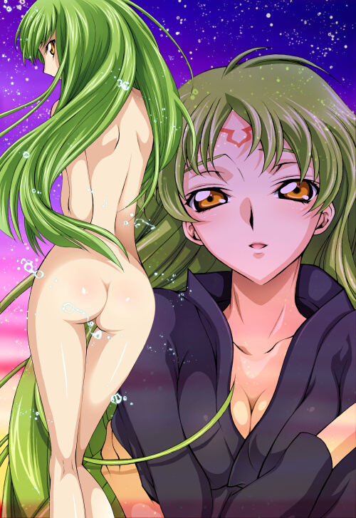 c.c. (code geass) drawn by iyou and mizuno_poppo