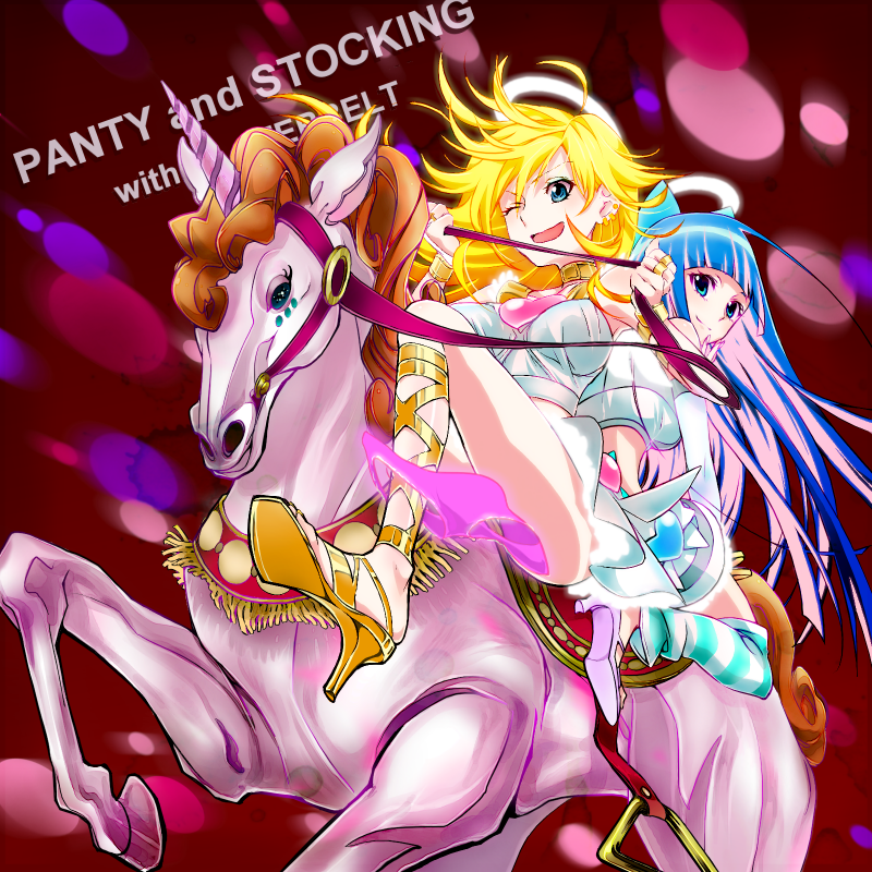 stocking and panty (panty & stocking with garterbelt) drawn by keino_(midorinoko)
