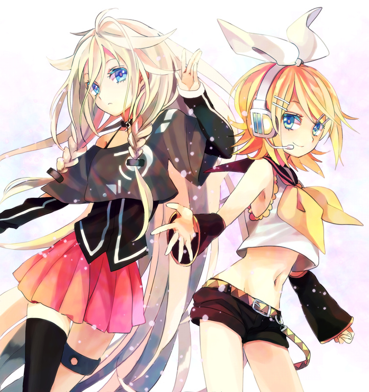 kagamine rin and ia (vocaloid) drawn by akiyoshi_(tama-pete)