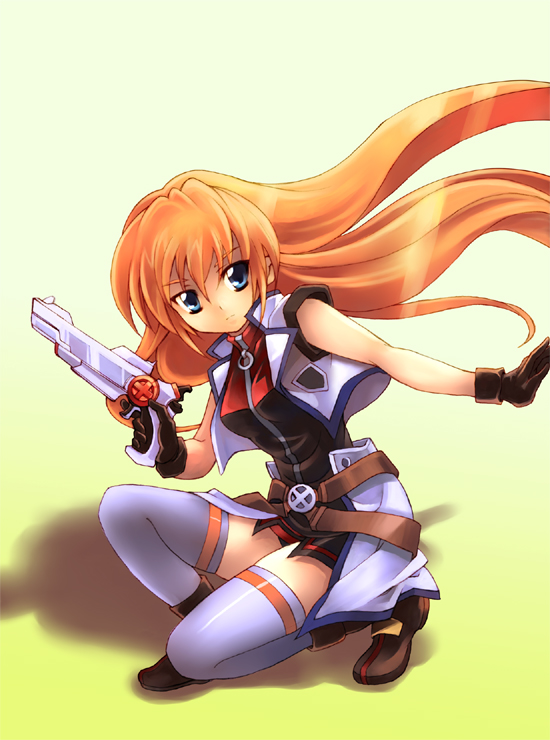 teana lanster and cross mirage (lyrical nanoha and 1 more) drawn by kouno_hikaru