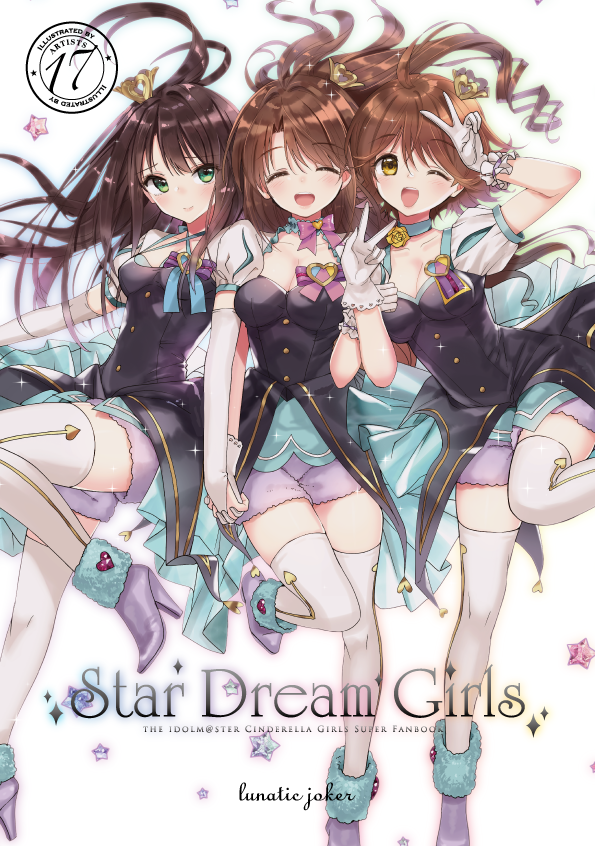 shibuya rin, shimamura uzuki, and honda mio (idolmaster and 1 more) drawn by tsukigami_runa