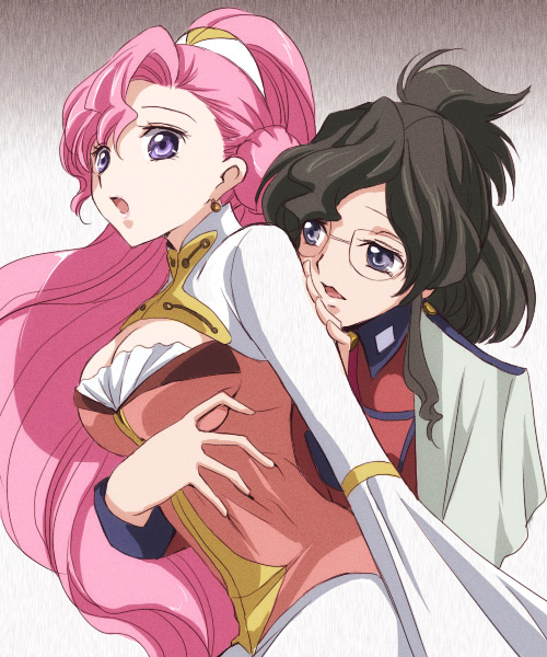 euphemia li britannia and nina einstein (code geass) drawn by akina_tsukako