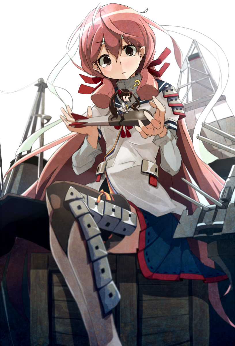 akashi, fairy, and 61cm quintuple (oxygen) torpedo mount (kantai collection) drawn by hizakozouzu
