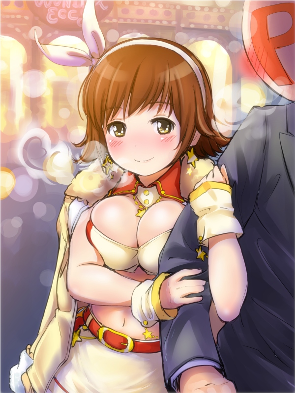 producer and honda mio (idolmaster and 1 more) drawn by poponpin