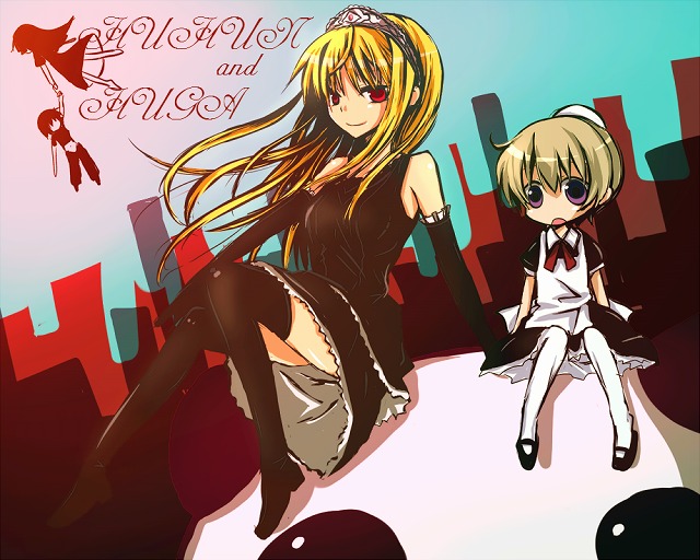 hime, riza wildman, kamura reiri, and flandre (kaibutsu oujo) drawn by sakusakumonoka