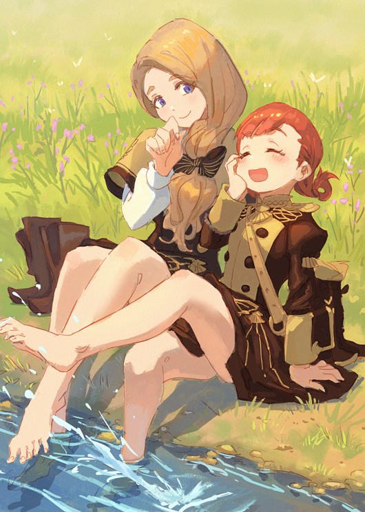 mercedes von martritz and annette fantine dominic (fire emblem and 1 more) drawn by green_little