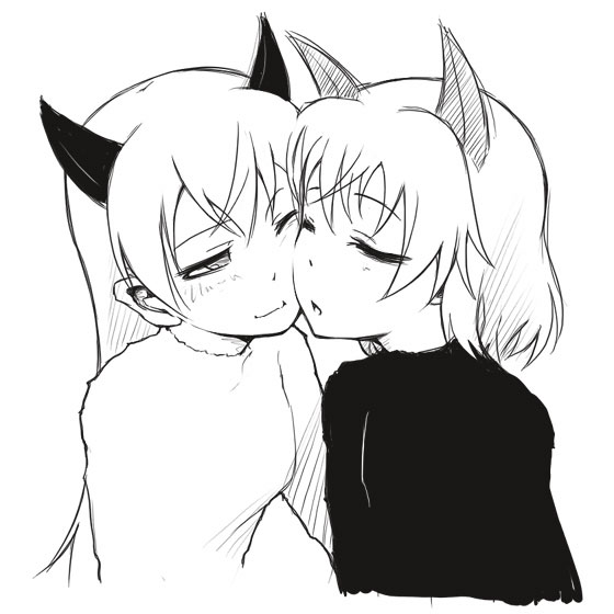 sanya v. litvyak and eila ilmatar juutilainen (world witches series and 1 more) drawn by papa_(shimeguru)