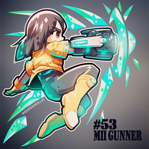 mii and mii gunner (super smash bros.) drawn by quas-quas