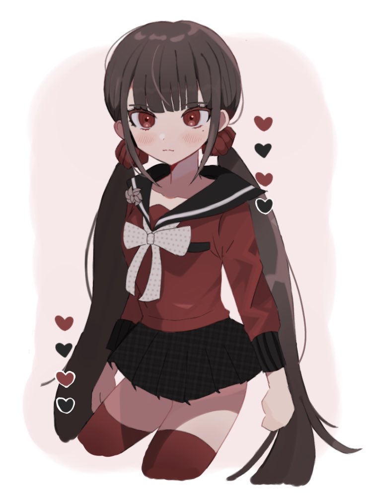 harukawa maki (danganronpa and 1 more) drawn by mikomi_(90m5x)